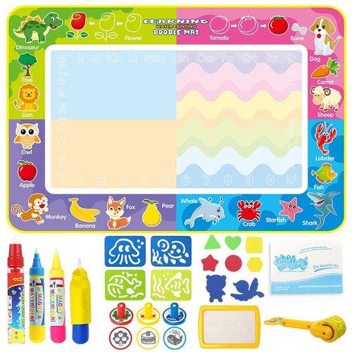 Water Doodle Mat - painting by water set - original, 150X100 CM | Age 3+