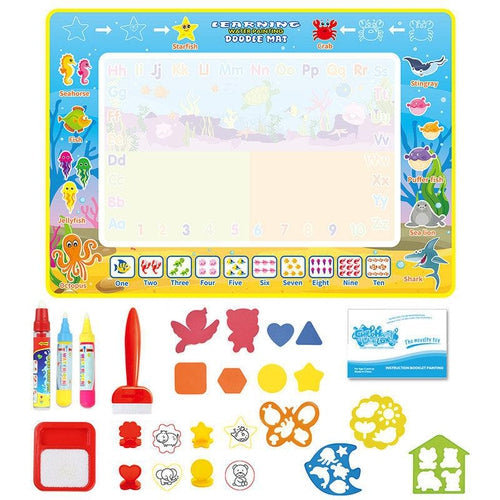 Water Doodle Mat - painting by water set - original, 70X100 CM | Age 3+