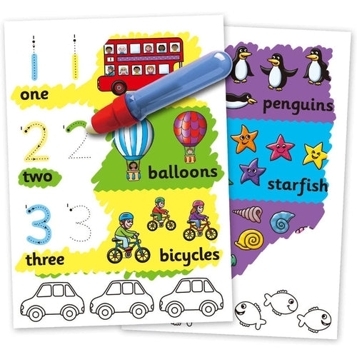 Water Magic 123 | Counting Colouring Book with Water Pen | Art & Craft set by Galt UK | Ages 3+
