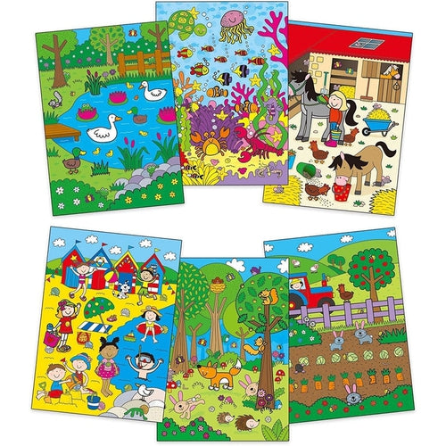 Water Magic Who's Hiding? | Colouring Book with Water Pen | Art & Craft set by Galt UK | Ages 3+