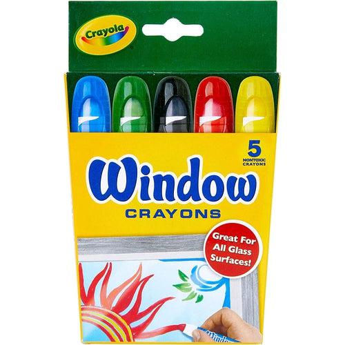 Window Crayons - Cy52-9765 | 5 pcs Multi-Colour Art & Craft Set by Crayola US for Kids Age 3+