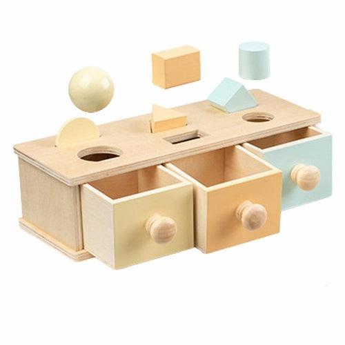 Wooden Coin Drawer Toy | Intellectual Sensory Education | Montessori set for Kids 3+