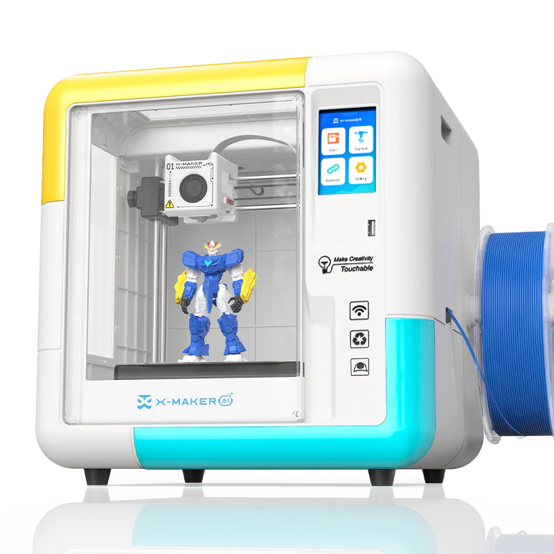 X-MAKER 3D Printer with Gamification 3D Design App and AI Powered One-Press Printing | IME3DD by AOSEED for all
