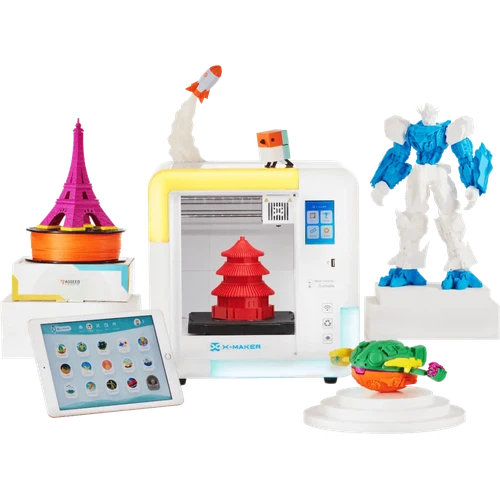 X-MAKER 3D Printer with Gamification 3D Design App and AI Powered One-Press Printing | IME3DD by AOSEED for all