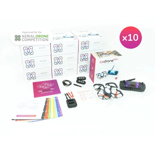 CoDrone EDU - طائرة بدون طيار مصممة للتعلم من Robolink | مجموعة تعليمية قابلة للبرمجة RL-CDE-100 للأطفال بعمر 12 عامًا فما فوق 