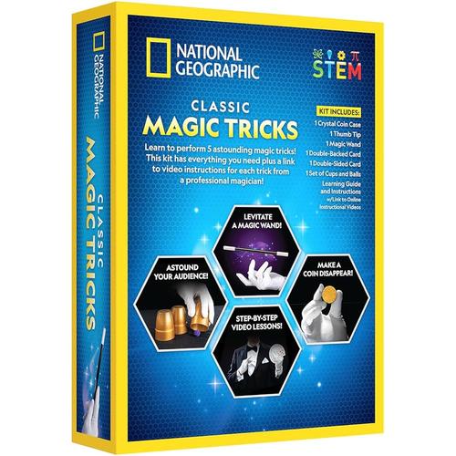 National Geographic Classic Magic Tricks | Brain Games Set for Kids Age 8+