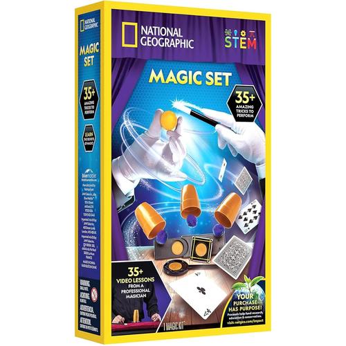 National Geographic Magic Set - 35+ Tricks! | Brain Games Set for Kids Age 8+
