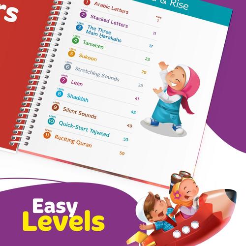 Read & Rise Qaidah (Madinah Script) | Hardcover Islamic book By Learning Roots UK for kids Age 4+