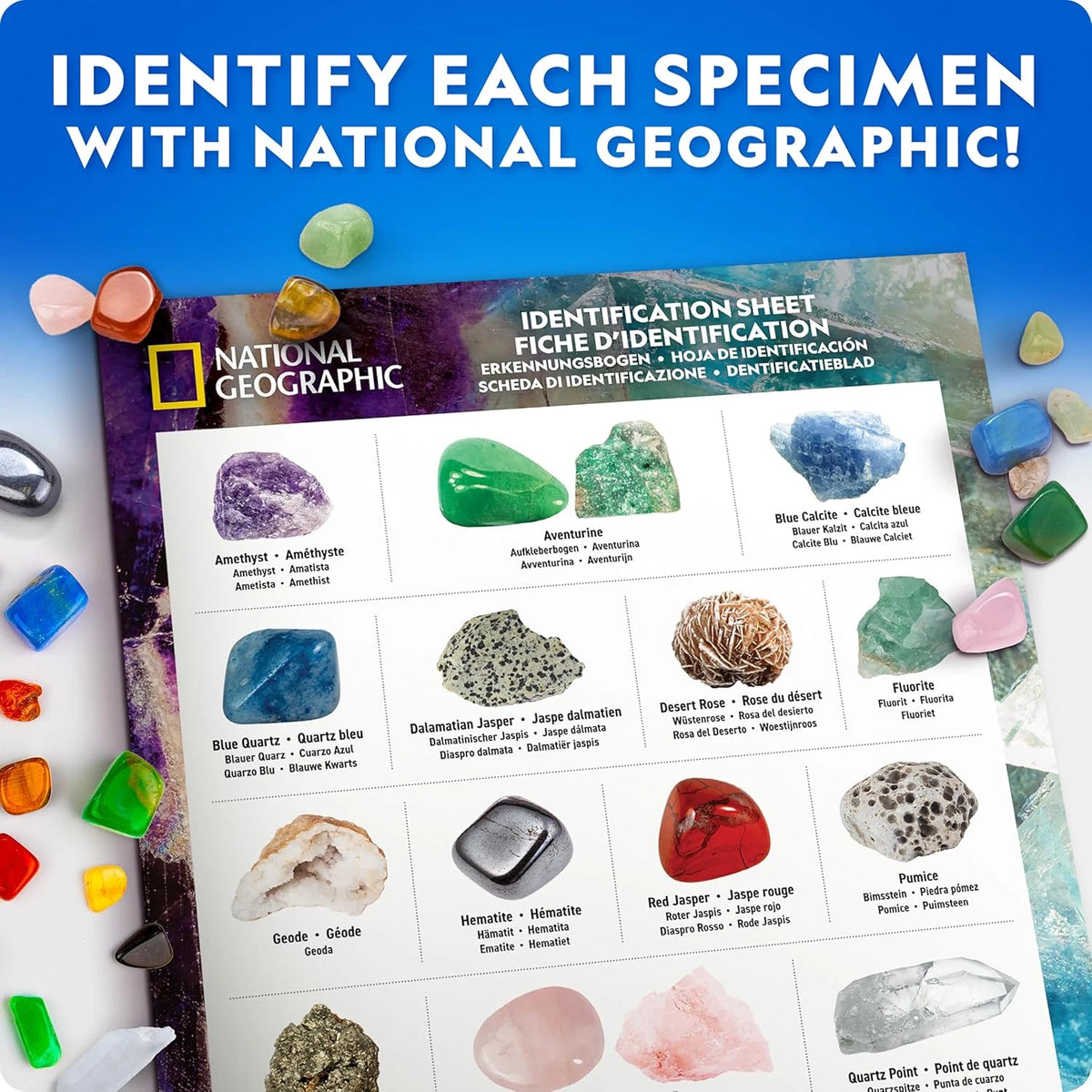 National Geographic Ultimate Rock, Mineral & Crystal Collection | 300+ Pieces Rock Set for Kids Ages 6+
