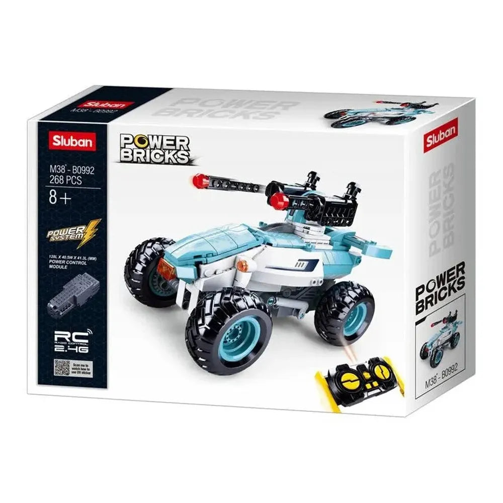 Sluban Power Bricks RC Car | 268 Pcs Construction Set Lego-like for Kids Ages 8+