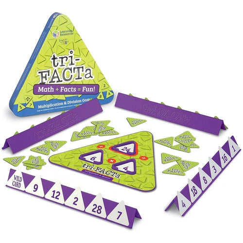 Summer Bundle (9-11 Years) - Amazing Reactions Chemistry + Snap Circuits Jr.® SC-100 + Paint Marbling Craft + tri-FACTa! Multiplication Division Game